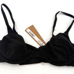 SKIMS  Cotton Jersey T-Shirt Bra Black Soot New with tags Size 32B Photo 0