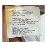 Anne Klein  Straw Hobo‎ Bag AK Logo Shoulder Bag Purse Tan White Photo 8