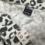 POL Leopard Patchwork Pants Crochet Lace Boho Cottagecore Drawstring Small Photo 3