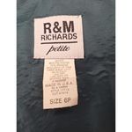 R & M Richards  Womens Size 6 Petite Velvet Suit Jacket Deep Teal Green Embellished Photo 8