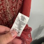 Miss Me Dark Orangey Red Camisole Tank Top Size Small Embroidered w/ Bead Front Photo 5