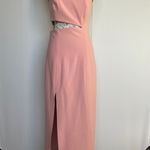 Cinq à Sept Cinq a Sept Laurile one-shoulder cutout midi dress in peony pink size 8 medium Photo 7