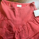 MOTHER | The Ruffle Denim Mini Skirt | 25 Pink Photo 2