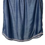 J Jill Denim Indigo Chambray Embroidered Sleeveless Blouse 100%‎ Lyocell Boho S Blue Photo 7