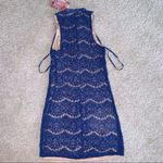 NWT Blue Lace Cocktail Dress Photo 4