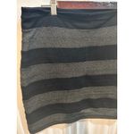 EXPRESS  Black Silver Striped Bodycon Mini Skirt‎ Size 10 Photo 1