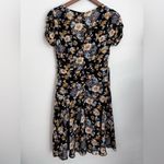 Hello Molly  Black Floral Surplice Midi Dress babydoll lightweight 4 Photo 3
