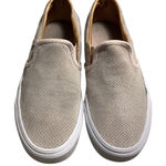 Vans Women's Beige Slip-On Sneakers, Size 7 Photo 0