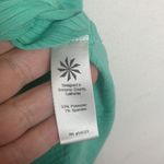 Athleta womens small green stripe athletic long sleeve swiftly flaw gym lulu gap Photo 7