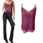 Lucky Brand Y2K VINTAGE BEADED FLOWY TANK CAMI TOP LARGE Photo 1