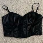 ZARA  faux leather tank size large Photo 0