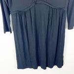 BODEN Classic Black Pleat Stretch Jersey Long Sleeves V Photo 7