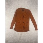 Abercrombie & Fitch brown aberceombie chunky knit cardigan pockets small button Photo 2