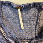 Free People Yours Truly Top Crushed Velvet Boho Top Blue (Wild Moon) Sz S NWOT Photo 7