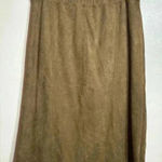 J Jill Women's Skirt Faux‎ Suede Brown A Line Elastic Waist Pull On Size Small Photo 0