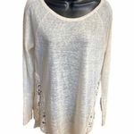 Arizona Jeans ARIZONA JEAN Co Women’s Crochet Top Ivory Cream Long Sleeves Size Medium Photo 0