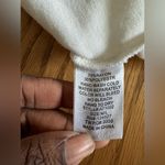 Alythea  Ivory White Top Side Zip Off Shoulder Shoulder Tie Peasant Sleeve Size M Photo 5