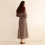 Doen Charleston Dress in Wildberry Thicket XS Red Photo 2