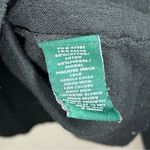 Ralph Lauren Lauren black lace up bell sleeve boat neck knit sweater size medium Photo 5