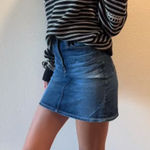 Revolve Adriano Goldschmied AG Denim Women High Rise Blue Indigo Wash Vera Mini Skirt Photo 0