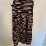 Wild Fable Ribbed Fit & Flare Dress Black Stripe Photo 3