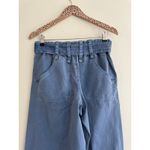Free People  Sloane Belted Blue Wide Leg Pants Size Small Photo 6