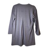 Free Fly Women's Bamboo Flex Henley 3/4 Sleeve Shirt Large Blue Photo 3