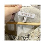 Harper Wren Snakeskin Print Dress S Shift Long Sleeved Cream Evening Flowy Gray Photo 3