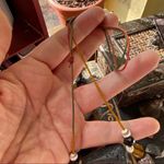 Handmade Black Lava Stone multi color Leather Choker Photo 5