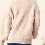 Fuzzy Diamond Sweater‎ Pink Photo 10