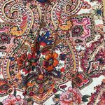 OndadeMar Women Small Pink Floral Paisley One Shoulder 100% Cotton Dress Coverup Photo 3