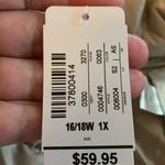 cj banks NWT 1X champagne color vest. Photo 7