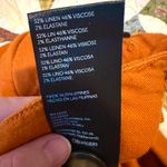 Anthropologie Maeve The Colette orange high-waisted wide-leg linen pants Photo 7