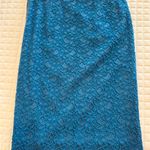 Moulinette Soeurs  Vibrant Blue Lace Midi Skirt Photo 1