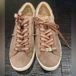 UGG Milo Leather Suede Low Top Fashion Sneaker Women's (Size 7) Orange Photo 0
