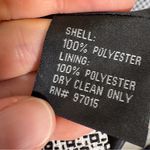 Levine Classic Black White Geometric Print Cropped Trench Coat Jacket Womens 18W Photo 3