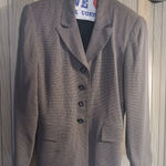 Kasper  for A.S.L. Petite Gray Plaid Blazer Size 2P Petite. Photo 0