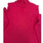 Susan Graver  Pink Mock Neck Cold Shoulder Sweater XS Photo 5