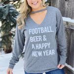 🔥REDUCED🔥Football, Beer Happy NY L/S Cut Photo 1