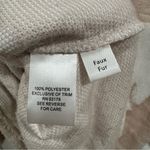 NWT Chelsea & Theodore Polar Bear Sweatshirt Pullover Pink Faux Fur Cozy Size XS Photo 5