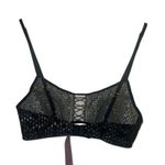 ✨Savage X Fenty DISCO LACE UP SZ MEDIUM BRALETTE✨ Black Photo 5