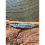 Soft Surroundings Soft‎ Surroundings Gladstone Dress Sz Small Orange Papaya Embroidered Beach City Photo 2