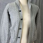 Janie and Jack Gray Cable Knit Shawl Collar Cardigan Button Front Sweater 8 Photo 0