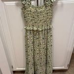 Max Studio Green Smocked Ruffled Sundress for Wedding Guests Photo 0