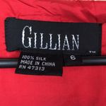 VTG Gillian Women’s Silk Red Faux Wrap Short Sleeve A Photo 8