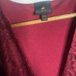 Disney Women Burgundy Red long sleeve lace dress Victorian Renaissance XXL Photo 2