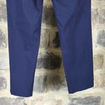 Mario Serrani Made in Italy Woman's Size 8 Blue Black Geometric Shape Trousers Photo 7