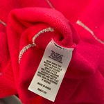 kim rogers NWT  Size L Pink Silver Stripe Metallic Mock Neck Oversized Sweater Photo 9