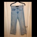 Veronica Beard  Carson Ankle Flare High-Rise Washed Denim Jeans Size 27 Photo 3