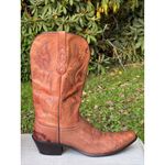 Women's Nocona Deertanned Cow Leather Lantana Cowboy Boots NL1600 size 11B Tan Photo 8
